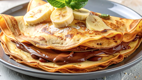 Naleśniki z czekoladą i bananami