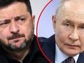 Prezydent Ukrainy Wołodymyr Zełenski. Prezydent Rosji Władimir Putin