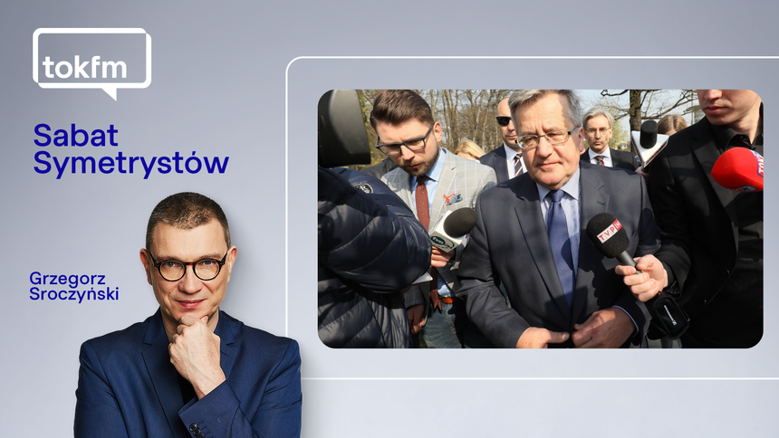 Na zdjęciu Grzegorz Sroczyński oraz Bronisław Komorowski.