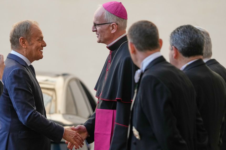 Premier Donald Tusk na audiencji u papieża Leona XIV