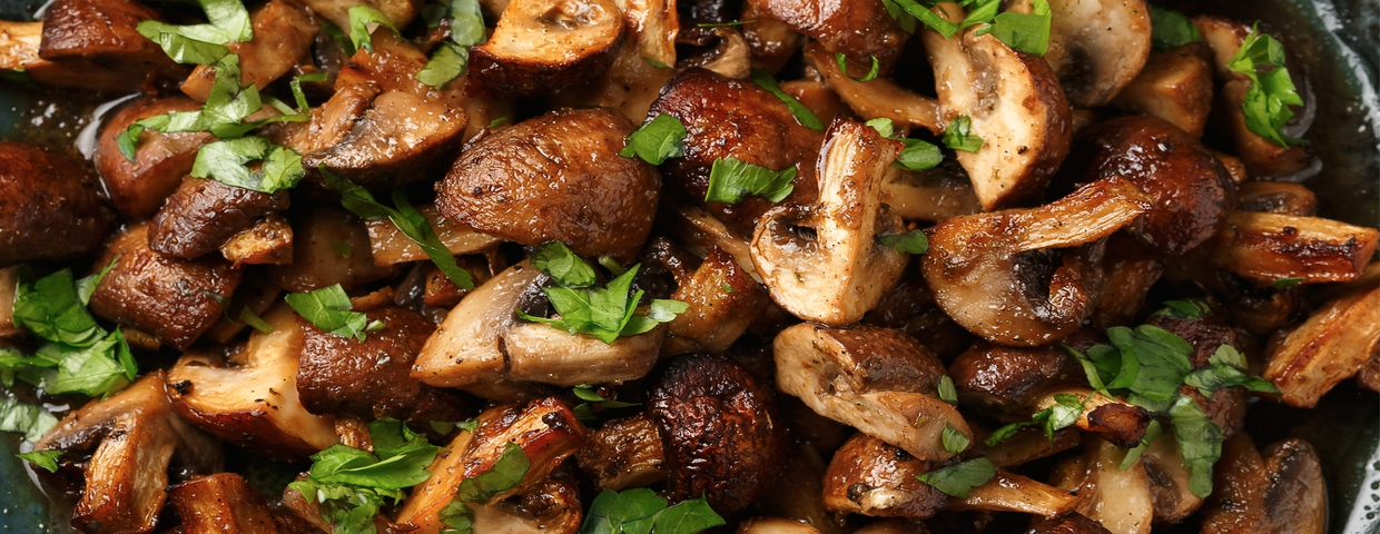 Smażone pieczarki