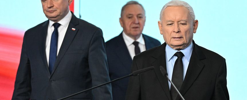 prezes i wiecperezes PiS na konfedencji prasowej