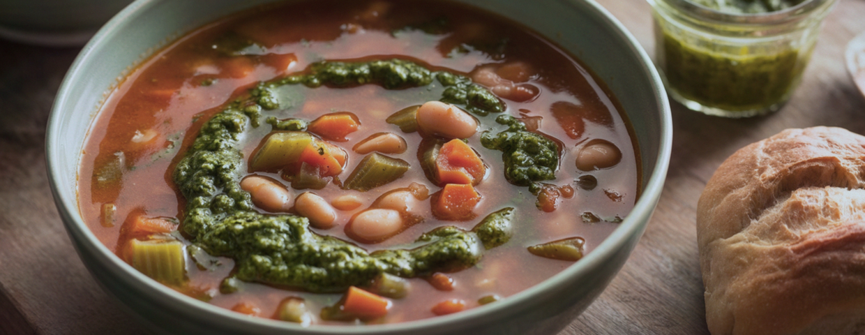 Sardinian minestrone, zdrowa zupa z Włoch