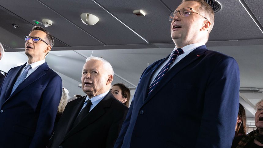 Mateusz Morawiecki, Jarosław Kaczyński i Przemysław Czarnek