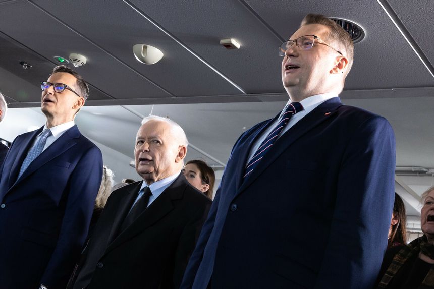 Mateusz Morawiecki, Jarosław Kaczyński i Przemysław Czarnek