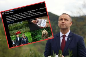 Karol Nawrocki adoptował niedźwiedzia