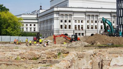 Tajemnicze znalezisko przy pałacu w Warszawie. „Zupełnie się nie spodziewaliśmy”
