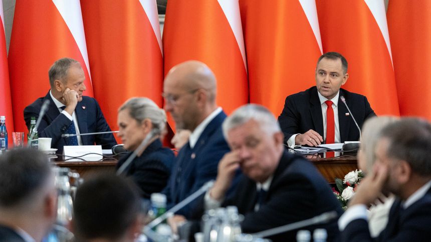 Donald Tusk i Karol Nawrocki