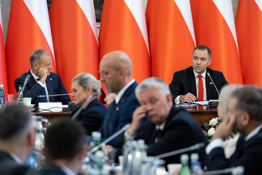 Donald Tusk i Karol Nawrocki