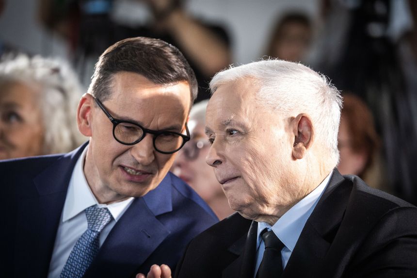 Mateusz Morawiecki i Jarosław Kaczyński