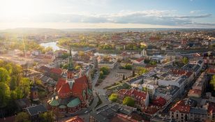 Kraków z lotu ptaka