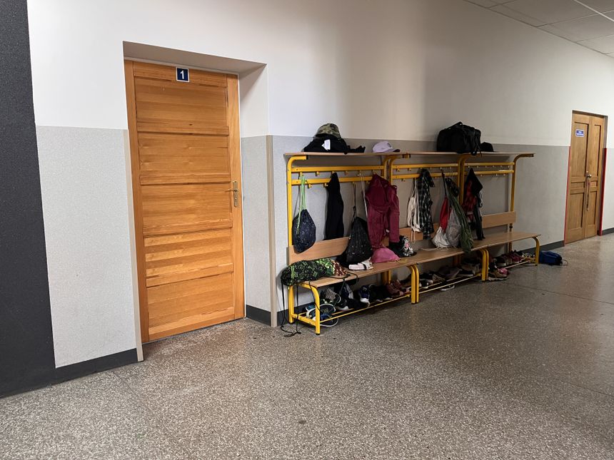 Szatnie na korytarzu