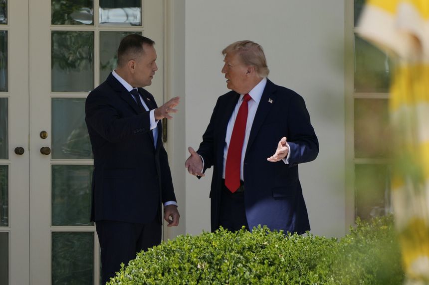 Karol Nawrocki i Donald Trump