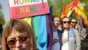 Kwietniowy protest pod kancelarią premiera