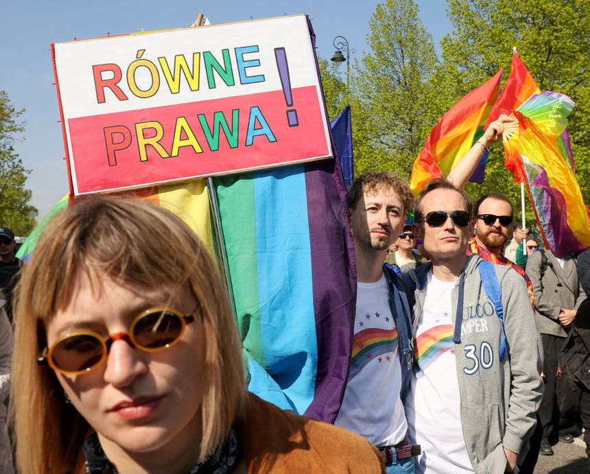 Kwietniowy protest pod kancelarią premiera