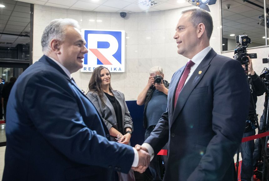 Karol Nawrocki i Tomasz Sakiewicz