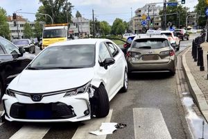 wypadek w Warszawie