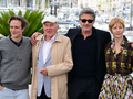 Reżyser Paweł Pawlikowski wraz z aktorami 