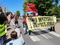 Manifestacja pracowników Dino