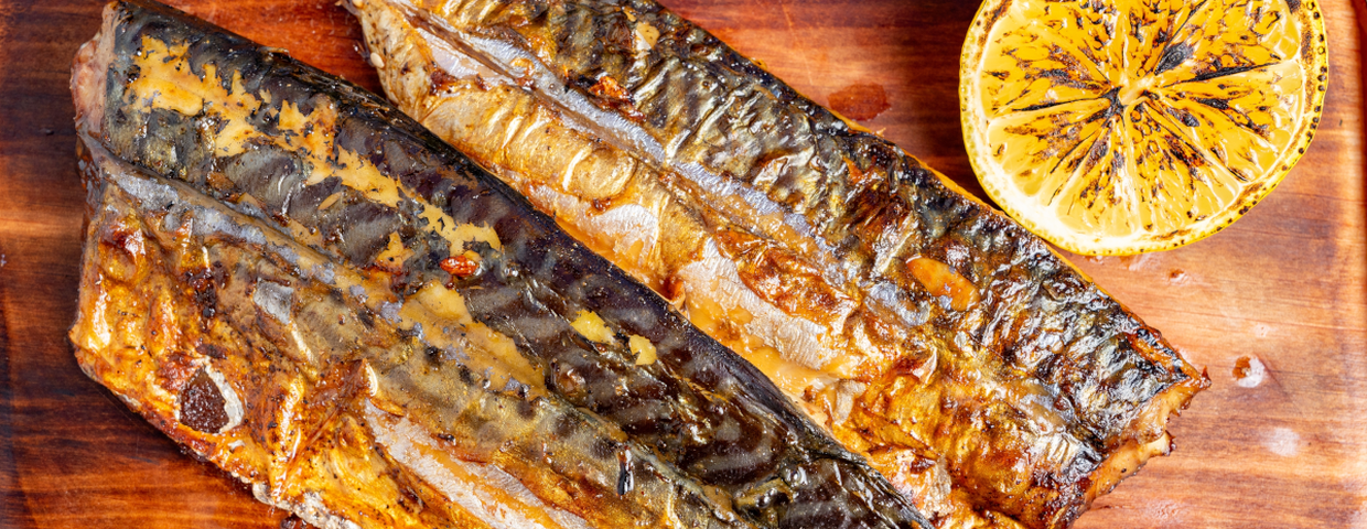 Grillowana makrela, filety rybne