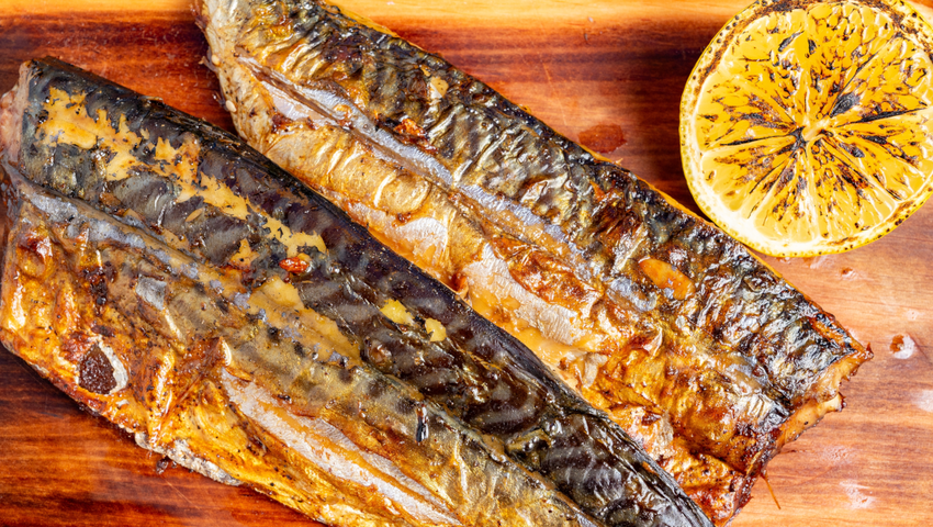 Grillowana makrela, filety rybne