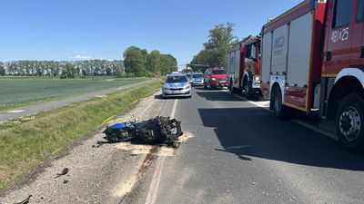 Tragiczny wypadek na drodze krajowej. Motocyklista zginął na miejscu, policja pilnie apeluje