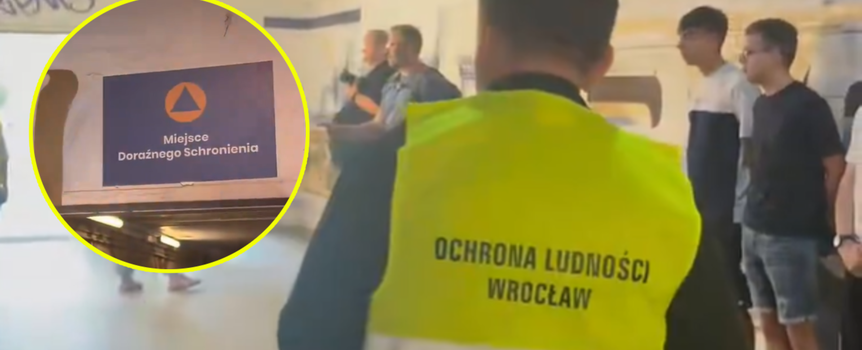 Ewakuacja na Dworcu Nadodrze. Wrocław