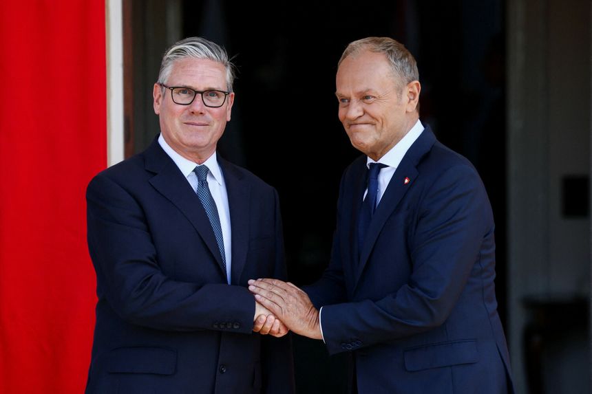 Keir Starmer i  Donald Tusk