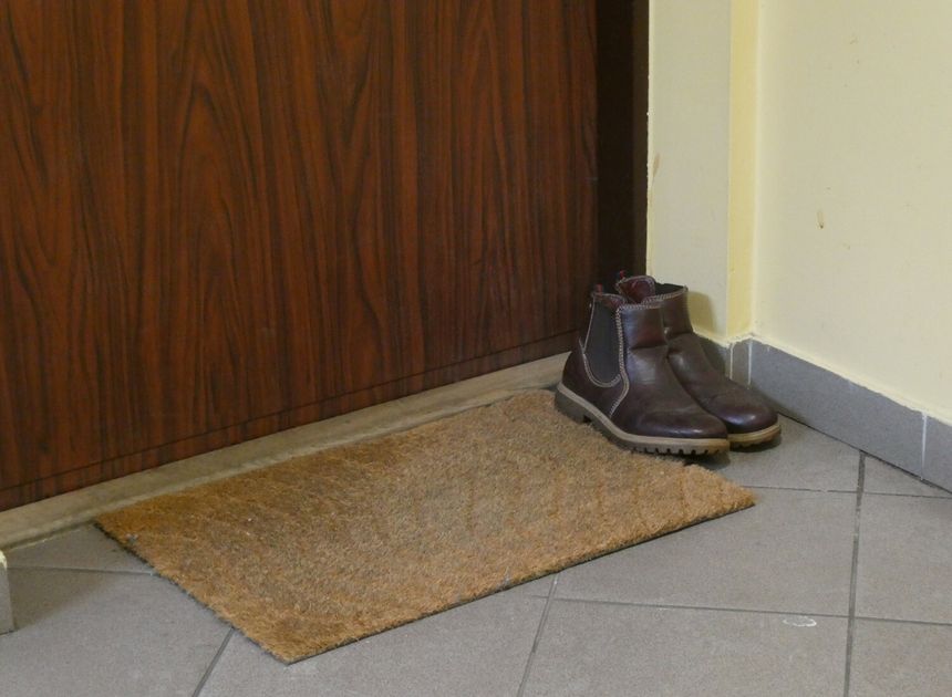 Buty przed mieszkaniem