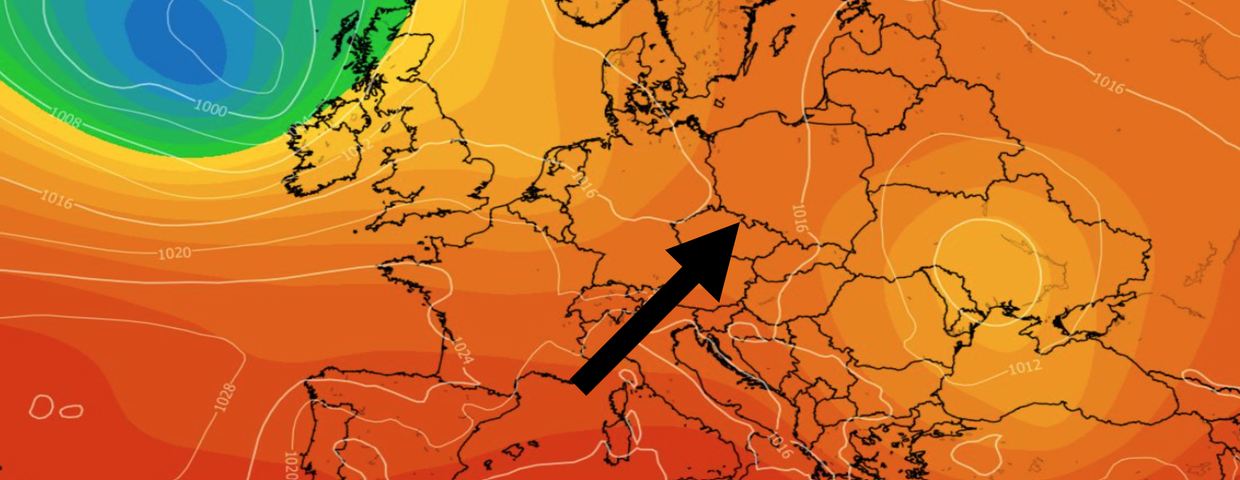 Wysokość geopotencjalna na poziomie 500 hPa (gpdm) oraz średnie ciśnienie na poziomie morza (hPa) 11.06