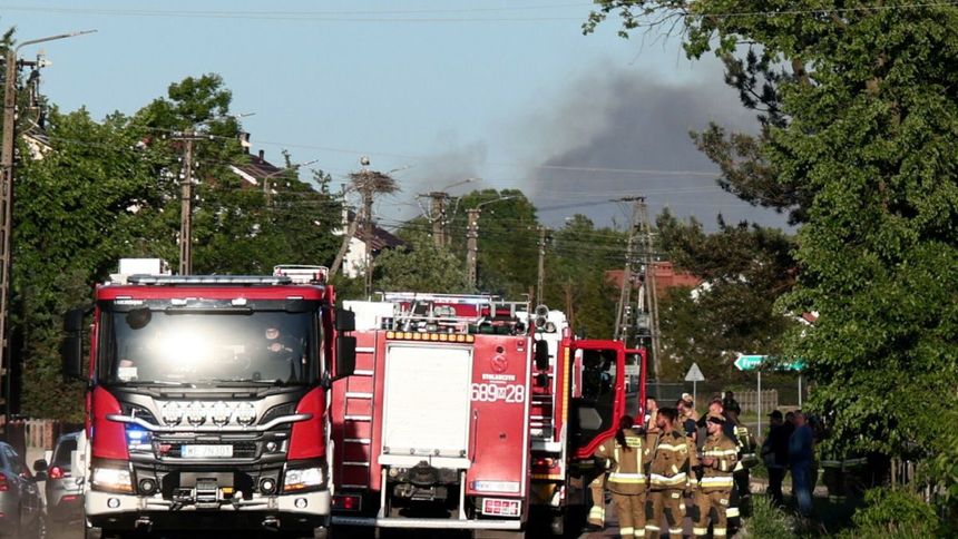 Duży pożar w powiecie wołomińskim