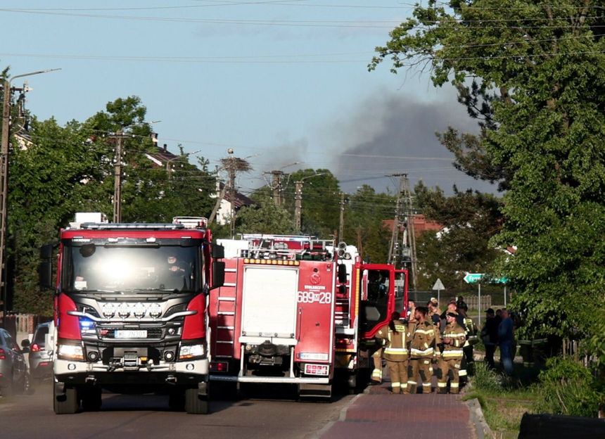 Duży pożar w powiecie wołomińskim