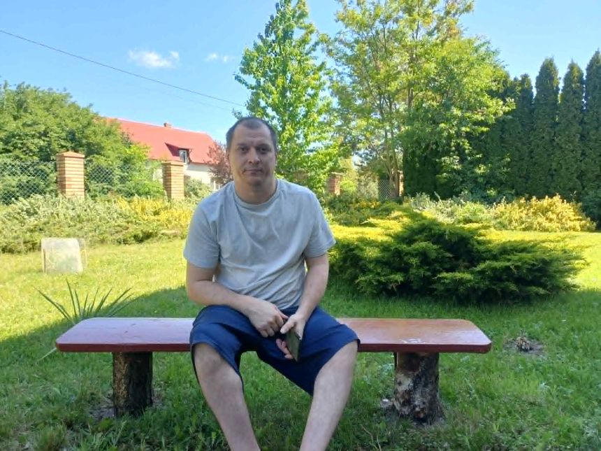 Pan Roman, uchodźca wojenny z Ukrainy