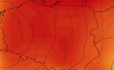 Anomalia temperatury na poziomie ciśnienia 850 hPa 05.06