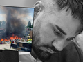 Grób Łukasza Litewki po pożarze. Opiekun cmentarza ostrzegał