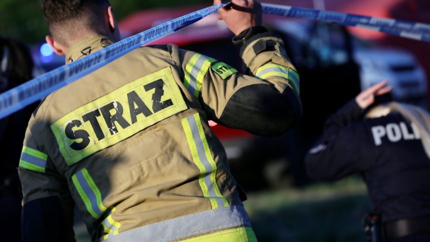 pożar pod Warszawą