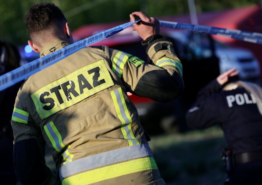 pożar pod Warszawą