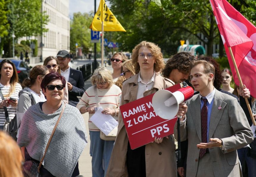 Protest mieszkańców osiedla Koło 