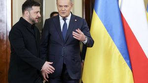 Prezydent Wołodymyr Zełenski i premier Donald Tusk