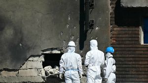 Rosyjski dron rozbił się na dachu bloku mieszkalnego w rumuńskim mieście Gałacz