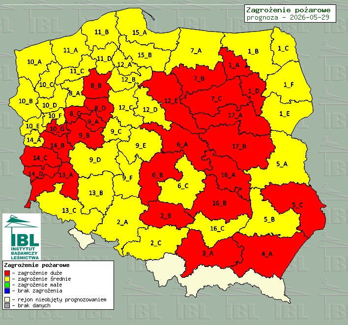 Zagrożenie pożarowe w Polsce