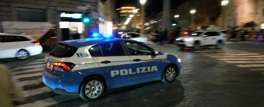 Rzym, włoska policja