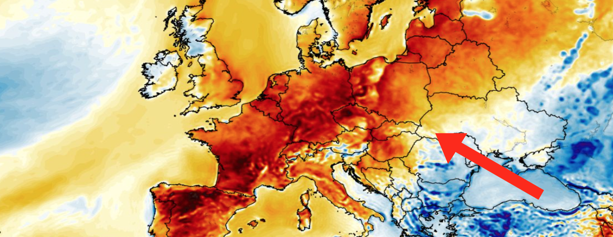 Anomalia temperatury mierzona na wysokości 2 m nad powierzchnią gruntu 16.06