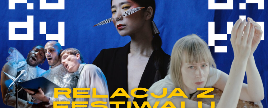 kolaż artystów festiwalowych, w tle logo KODY