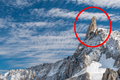 Alpy. Polak trafiony piorunem na Mont Blanc