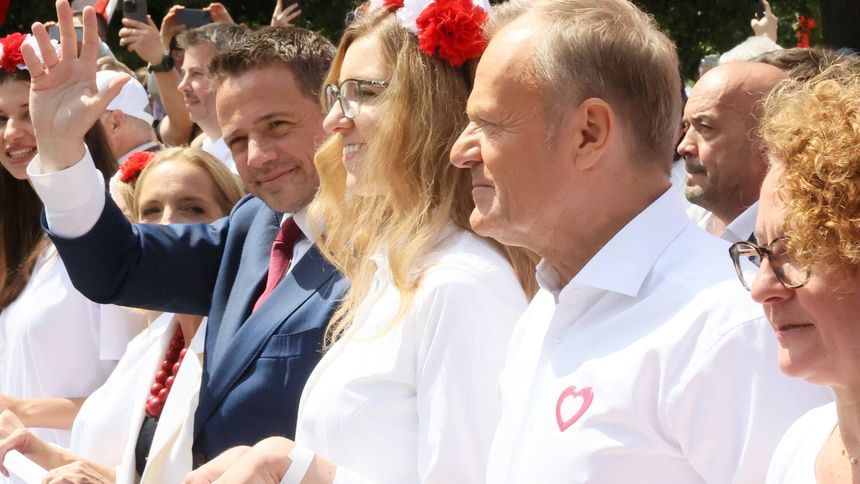 Donald Tusk podczas 