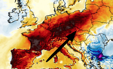 Anomalia temperatury mierzona na wysokości 2 m nad powierzchnią gruntu 16.06