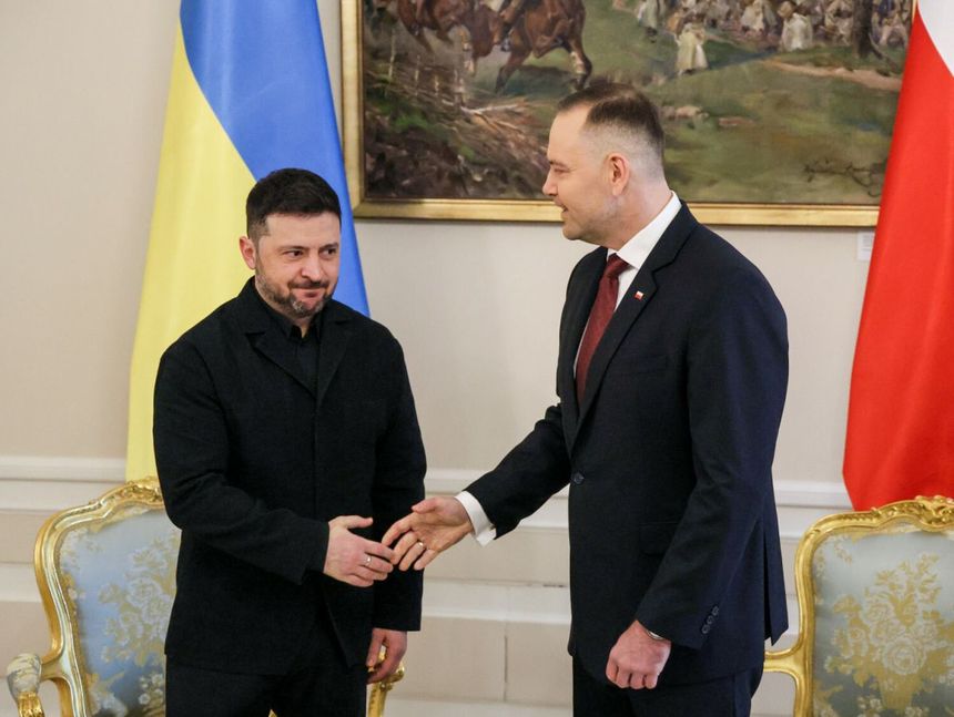 Prezydenci Ukrainy i Polski: Wołodymyr Zełenski i Karol Nawrocki