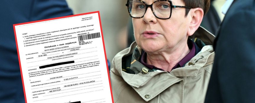 Beata Szydło i jej oświadczenie majątkowe