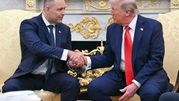 Prezydent Karol Nawrocki i prezydent USA Donald Trump